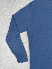 The North Face Shirt Mens Large Blue Crew Neck Long Sleeve Logo Graphic Tee