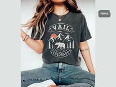 Vintage Vail Colorado Ski Mountain Travel Resort Retro Comfort Tee