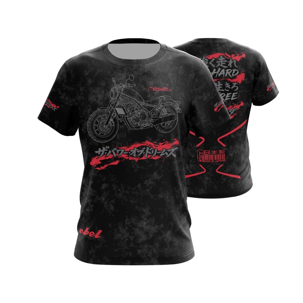 Motorcycle T-shirt / Gift For Honda Rebel Bikers / Moto Motobike Streetwear