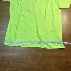 Athletic Works T-Shirt Men’s Neon Green Cotton Crew Neck Short Sleeve – XL