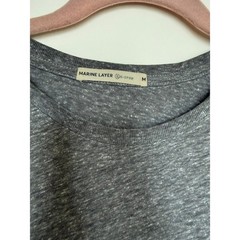 Mens Marine Layer Grey Signature Pocket Tee Shirt | Men’s/Unisex M | Sustainable