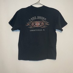 Harley Davidson Lake Shore Libertyville Black Shirt If Faces Could Talk Size XL