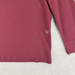 Mack Weldon Henley Shirt Mens Size XXL Maroon Long Sleeve Thermal Crew Neck