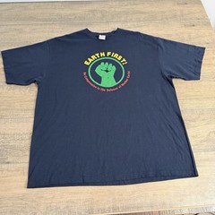 Rare VTG Patagonia Beneficial T’s Mens T-Shirt (XL) Earth First Fist Made USA B5