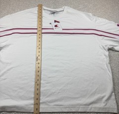 Champion Heritage Stripe T-Shirt White Pink Navy Crew Neck XL NWT 0081