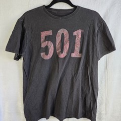 Levis 501 Vintage Style Graphic T Shirt Black Men’s Size Large