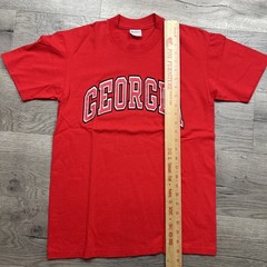 Vintage 1987 Georgia Bulldogs Stedman Single Stitch Shirt Ted Size Medium