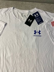 Under Armour UA Men’s NEW Freedom Flag Cotton Loose Fit Graphic T-Shirt 3 XL