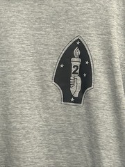 Mens Gray BCG 2nd Marine Division T-shirt Size L