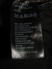 Men’s All Saints COERCE LEATHER SHIRT jacket overshirt XL (ref56) £149.99!!!!!
