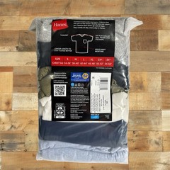 Hanes 6-Pack Pocket Tee Men’s T-Shirt Soft and Breathable Assorted, Size 3xl