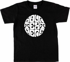 Personalised Retro Psychedelic 60’s T-Shirt – Add Your Own Text, Various Colours