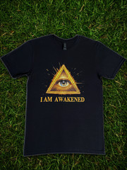 DTF Custom Made – I AM AWAKENED Short Sleeve T-Shirt – Black SML
