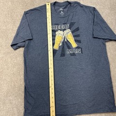 VTG G.H. Bass & Co. Men’s Navy Pocket T-Shirt Size Large Distressed Cotton