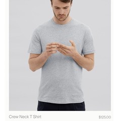 Håndværk Men’s Pima Cotton Sustainable Gray T-shirt Elevated Basic Premium Peru