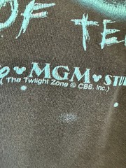 VINTAGE TWILIGHT ZONE TOWER OF TERROR T-SHIRT XL DOUBLE SIDED DISNEY MGM 90s Y2K