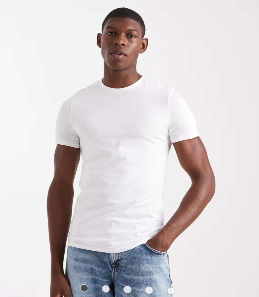 ASOS DESIGN essentials muscle fit T-shirt in White Size M