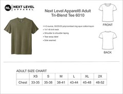 Next Level Apparel® Adult Tri-Blend Tee 6010