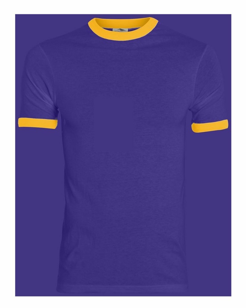 Augusta Sportswear 710 Polyester/Cotton 50/50 Jersey Knit Ringer T-Shirt S-3XL