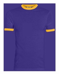 Augusta Sportswear 710 Polyester/Cotton 50/50 Jersey Knit Ringer T-Shirt S-3XL