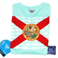 Columbia Sportswear Men’s PFG Terminal Tackle Fish Flag LS Fishing Shirt