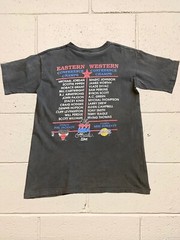 Vintage 1991 NBA Finals Bulls Lakers Salem T-Shirt Size L Jordan Magic NBA 90s