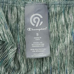 Champion C9 Men’s Small Green/Gray Breathable Quick Drying Gym Workout Tee