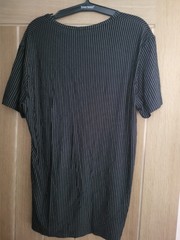 Bruno Banani Straight Line Mens Black Stripe T-Shirt / Top – Size Medium – NWT