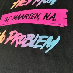 St. Maarten Hey Mon No Problem XL Tee Hanes Heavyweight 50/50 Single Stitch Vtg