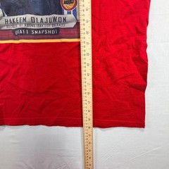CSG Mens Hakeem Olajuwon Houston Rockets Draft Snapshot Red V Neck T Shirt XL