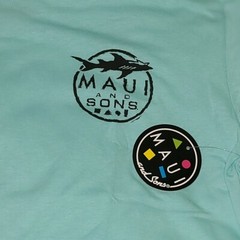 MAUI & SONS Celadon Surf (S) Small T-Shirt Light Turquoise