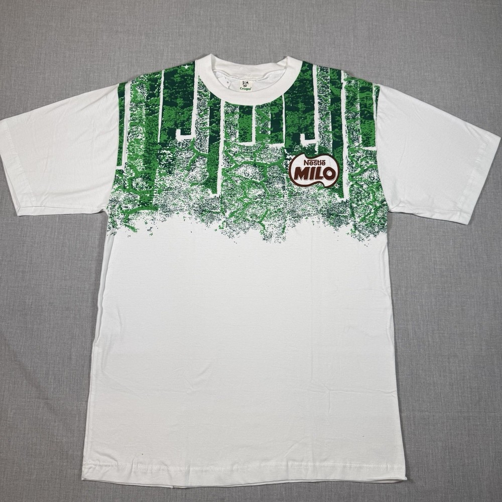 KEJOHANAN GIMRAMA Jemputan Ke 10 ’97 Nestle Milo T Shirt Malaysia Gymnastics Vtg