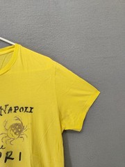 J Crew Shirt Mens Medium Yellow Golfo Di Napoli Capri Graphic Short Sleeve Tee