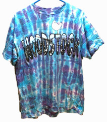 Woodstock Keep Dream Alive Tie Dye Vintage 90s Hippies Flower Power T-Shirt L