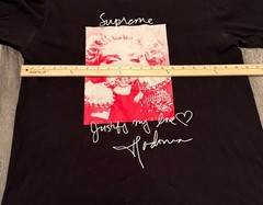 MADONNA – SUPREME Justify My Love Shirt Black Medium 100% Authentic