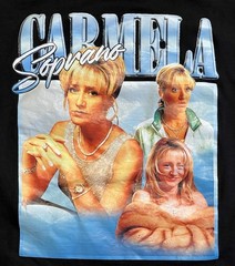 The Sopranos Carmela Soprano Black T-Shirt Size XL Extra Large