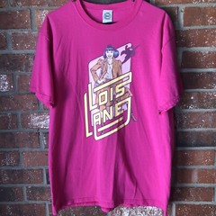 DC Comics Lois Lane Pink T-Shirt Size Large Jerzees Hi Densi-T 