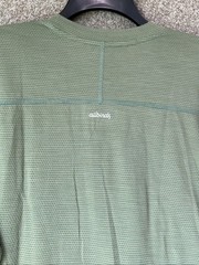 Allbirds Natural Run Long Sleeve Shirt Mens Size Large Green Merino Wool Blend