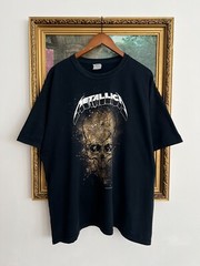 Vintage 2008 Metallica Skull Rock Band Black T-shirt Sz XL