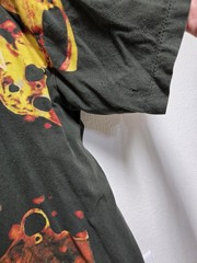 Vintage Distressed Metallica Mens short 2XL Black 1995 Lava AOP Graphic Band Tee