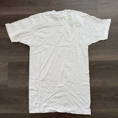 VTG 80s Fruit of the Loom THIN T-Shirt White S 34-36 Blank USA NOS