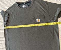 Carhartt Force Relaxed Fit Men’s Short Sleeve Crew Neck Tee Basil Heather Sz L