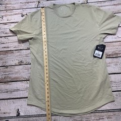 BYLT Basics Drop Cut Lux T-Shirt S/S Large Dry Sage Crewneck Casual Gym Mens NWT