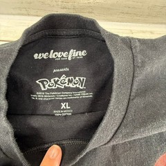 Pokemon WeLoveFine Mens XL Black Poke Ball Graphic T-Shirt 100% Cotton 2016