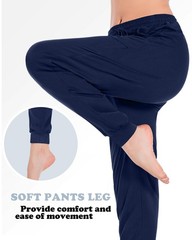 Womens Sweatpants Pockets Loose Lightweight Stretch Yoga Lounge Jogging Pants