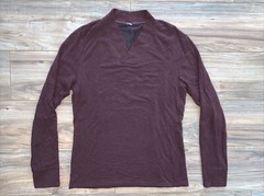 Kit & Ace Cowl Neck Shirt, Men’s Medium?, Dark Red