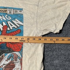 Marvel Amazing Spider-Man Comic Issue 186 Graphic Shirt Mens Medium Beige Cotton