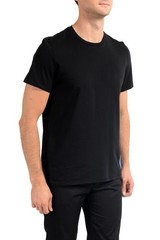 Just Cavalli Men’s Black Graphic Print Crewneck T-Shirt US 2XL IT 56