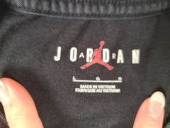 Air Jordan Shirt Mens Large Black Flight 90s MJ Jumpman Basketball Sports