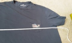 Vineyard Vines Whale Pocket 4th Of July Themed Crew Large Blue Tee Shirt Tee